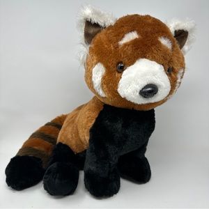 Fiesta Red Panda Fox Black Brown 16" Plush Stuffed Animal Toy Clean